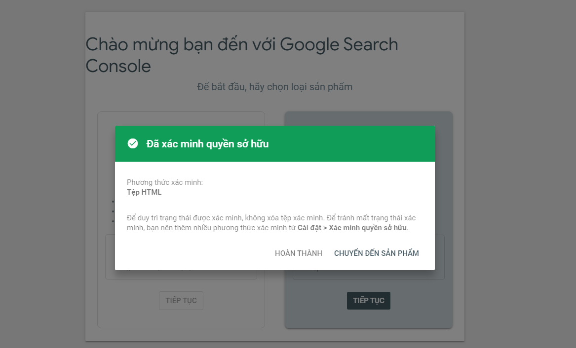 Hướng dẫn khai báo website với Google Console 8 Khai báo website với Google Search Console