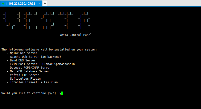 Hướng dẫn cài đặt VestaCP lên VPS Centos 5 install Vesstacp
