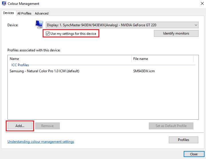 Hướng dẫn khắc phục lỗi ảnh ngả màu vàng trong Windows 10 6 loi anh nga vang win 10 3