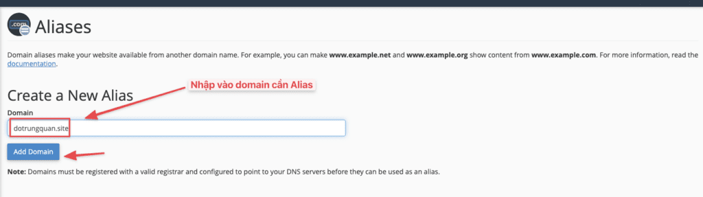 Hướng dẫn cấu hình Aliases Domain trên cPanel 4 image