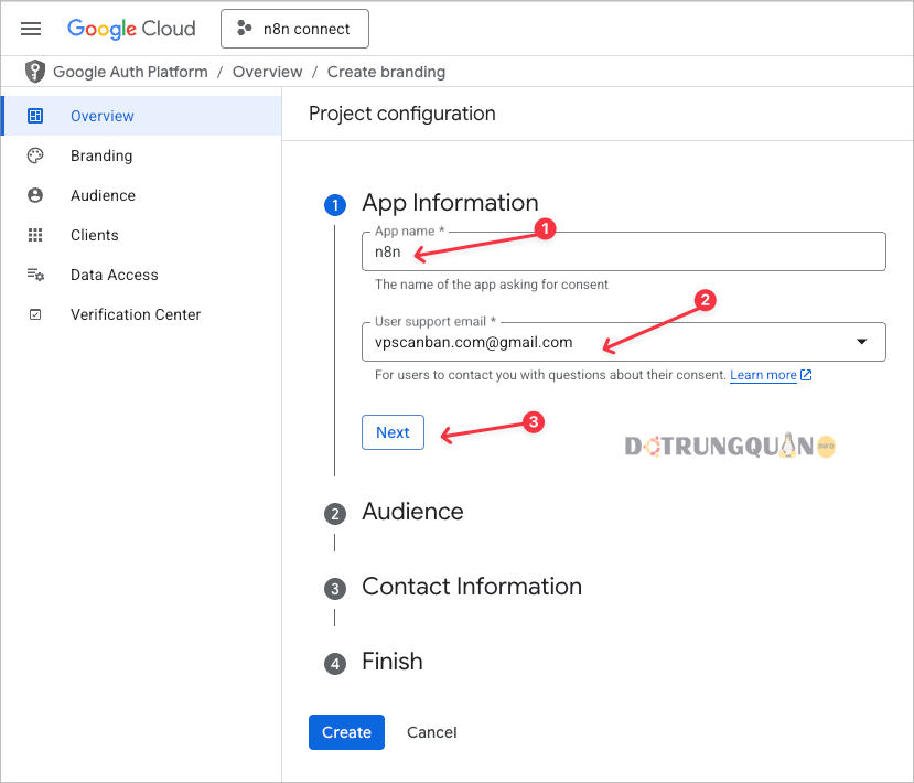 Hướng dẫn kết nối n8n với Google Cloud Console 10 kết nối n8n với Google Cloud Console