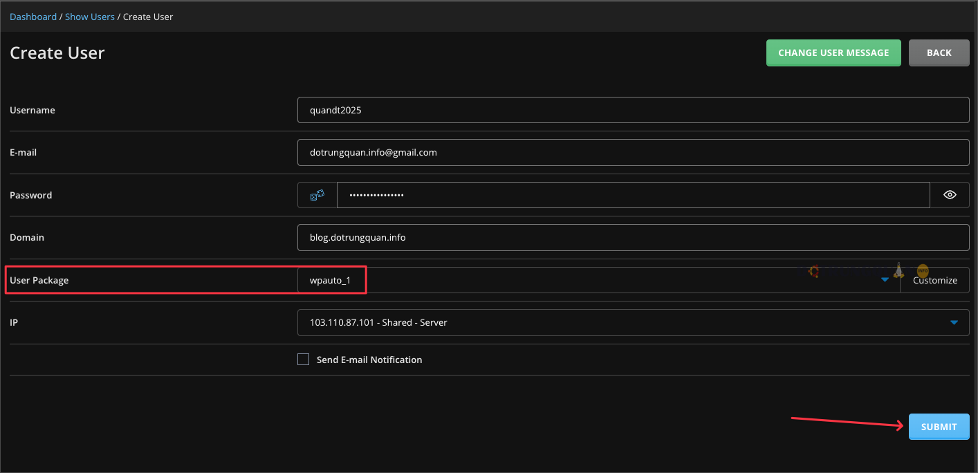 Hướng dẫn cài đặt WordPress tự động trên DirectAdmin 7 cài đặt WordPress tự động trên DirectAdmin