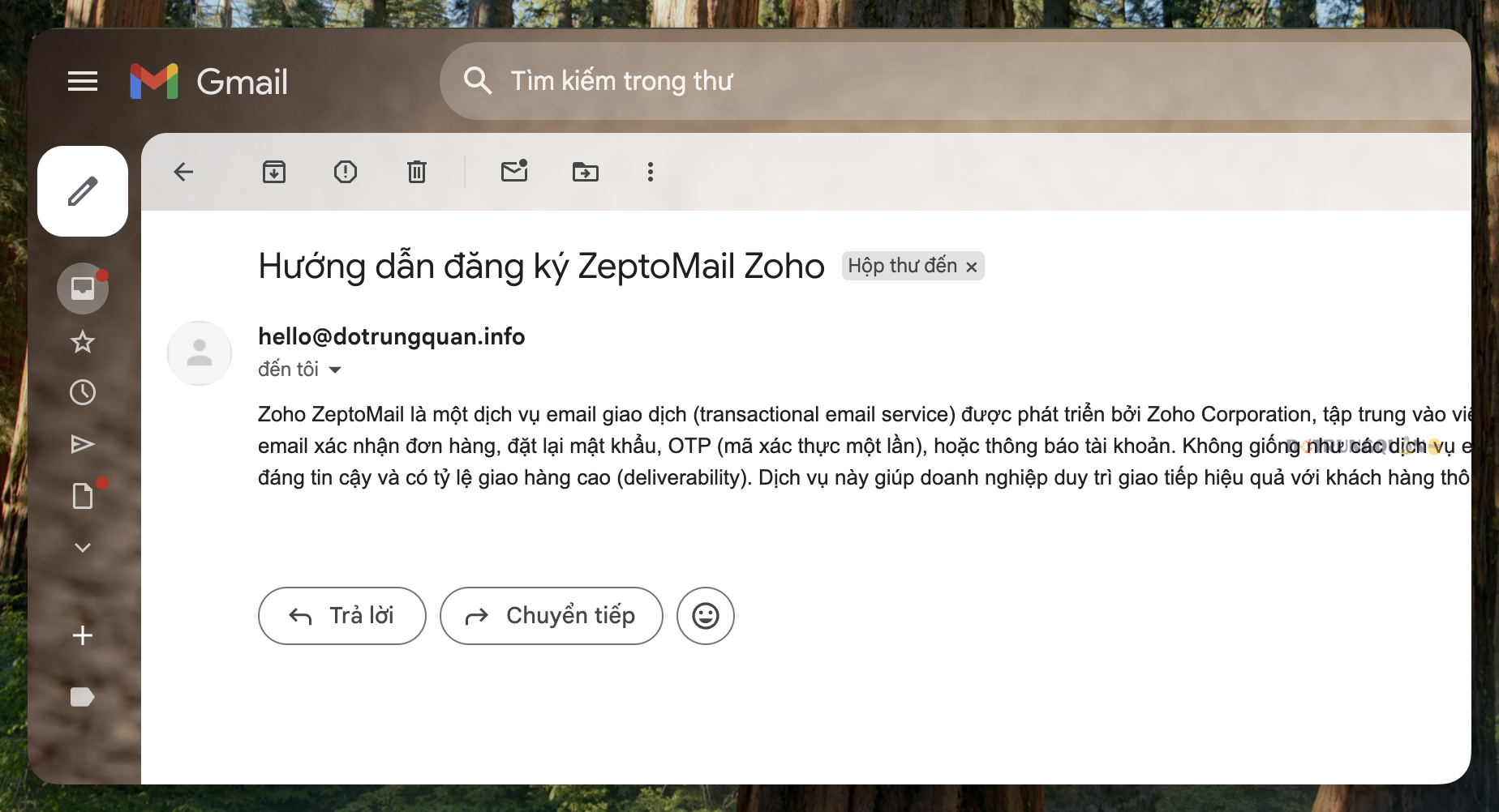 Hướng dẫn đăng ký và sử dụng Zoho ZeptoMail