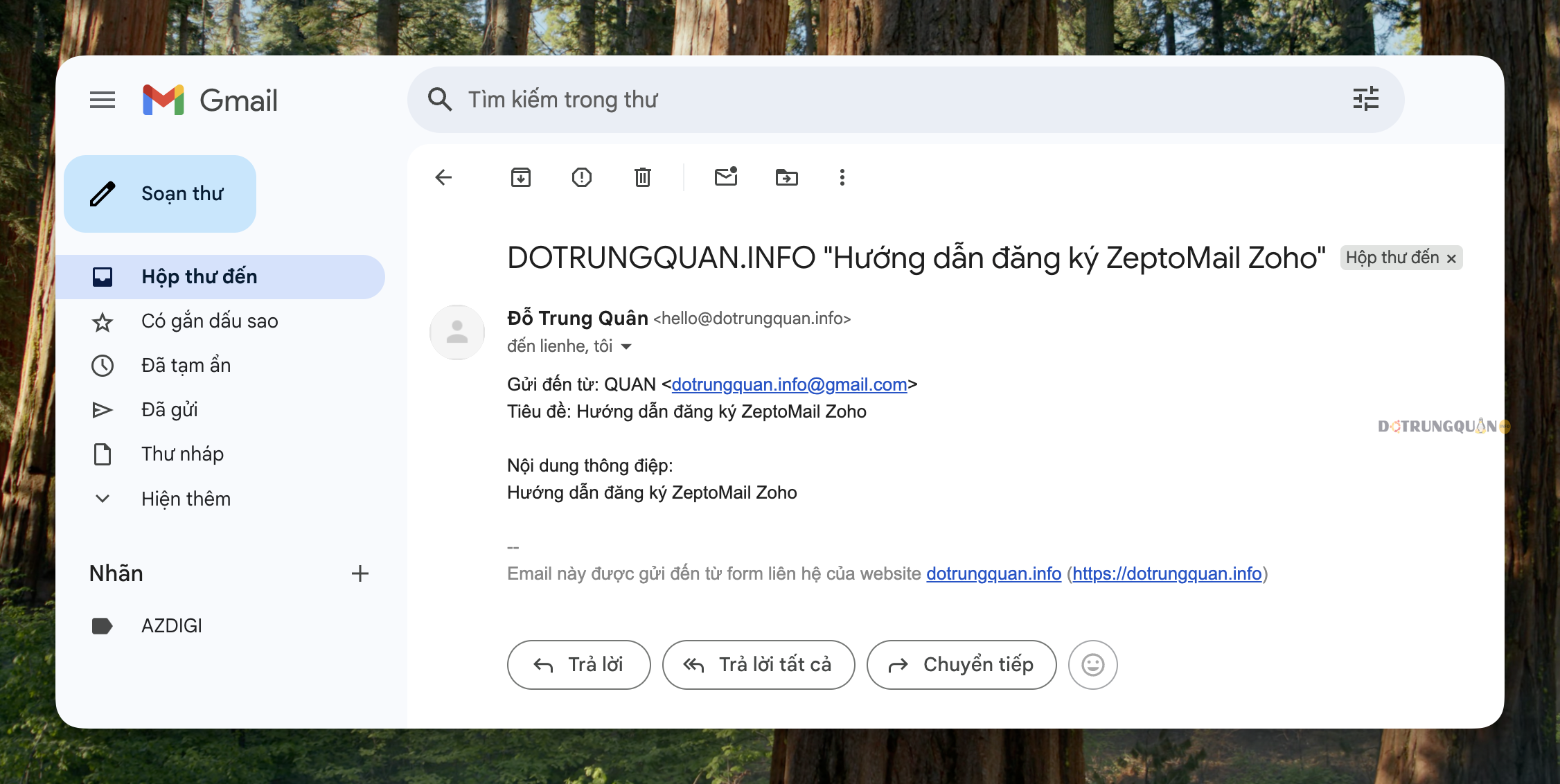 Hướng dẫn đăng ký và sử dụng Zoho ZeptoMail