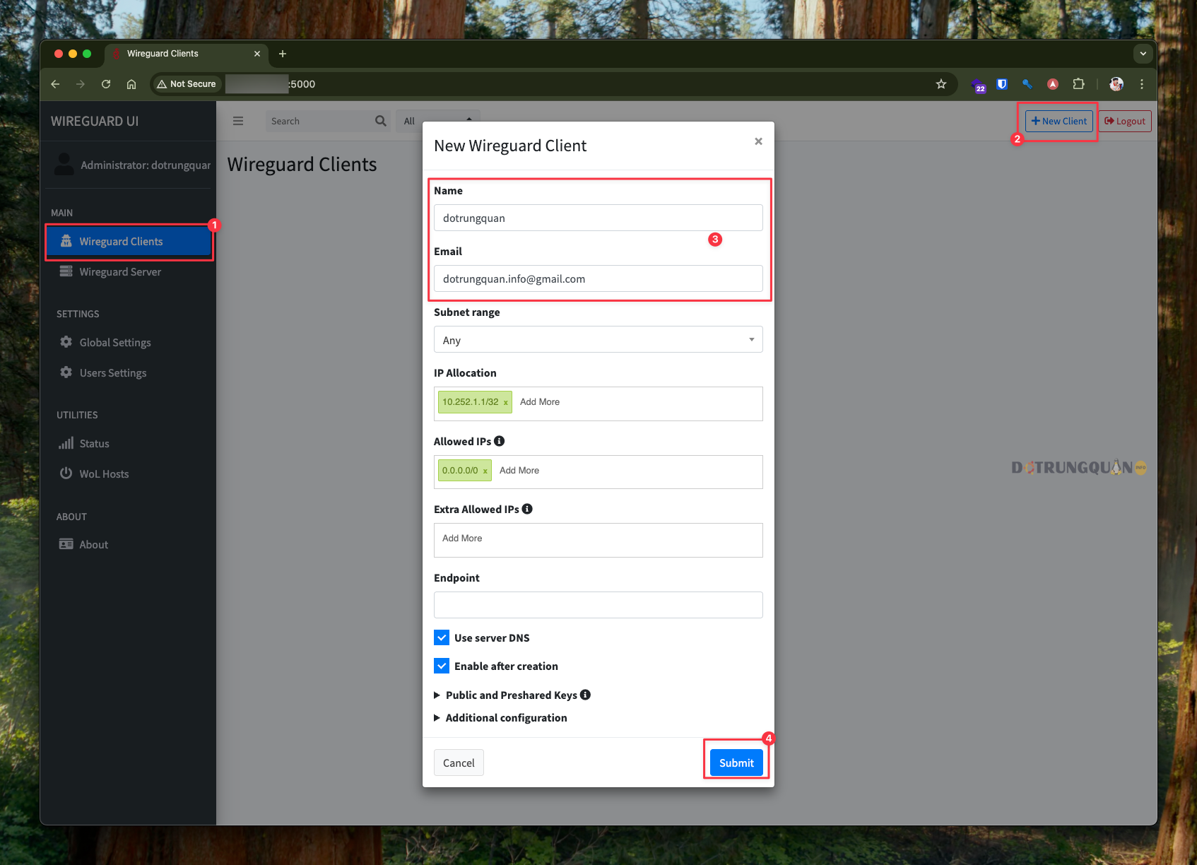 Cài đặt WireGuard UI bằng Docker Compose 8 CleanShot 2025 08 01 at 15.35.03